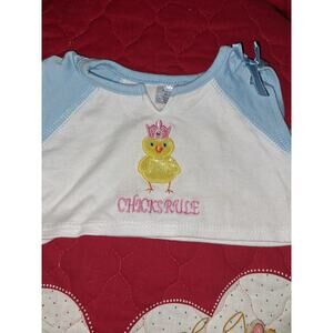 Build A Bear Blue and White Chicks Rule T-Shirt